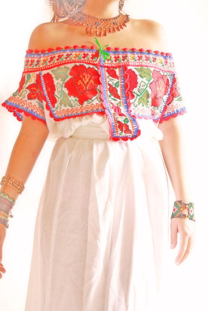 Handmade Mexican embroidered dresses and vintage treasures