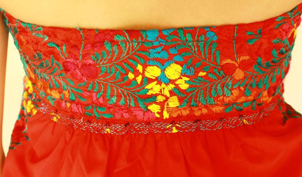 free people red embroidered dress San Antonino Gala Dress