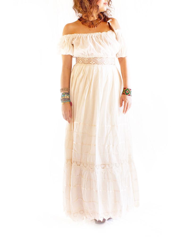 Handmade Mexican Dress from Aida Coronado Camelia lace & crochet romantic Maxi skirt - Aida Coronado store A heart in every piece Handmade Mexican Dress from Aida Coronado Camelia lace & crochet romantic Maxi skirt - Aida Coronado store A heart in every piece