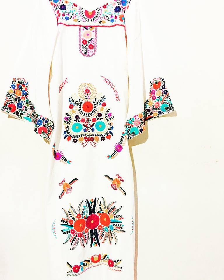 mexican embroidered mermaid dress