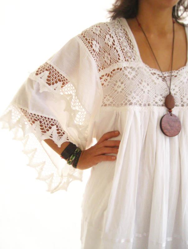 mexican linen dress