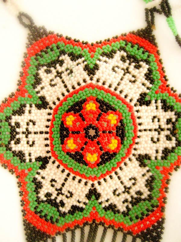 Mexican Alegria Necklace - authentic huichol art