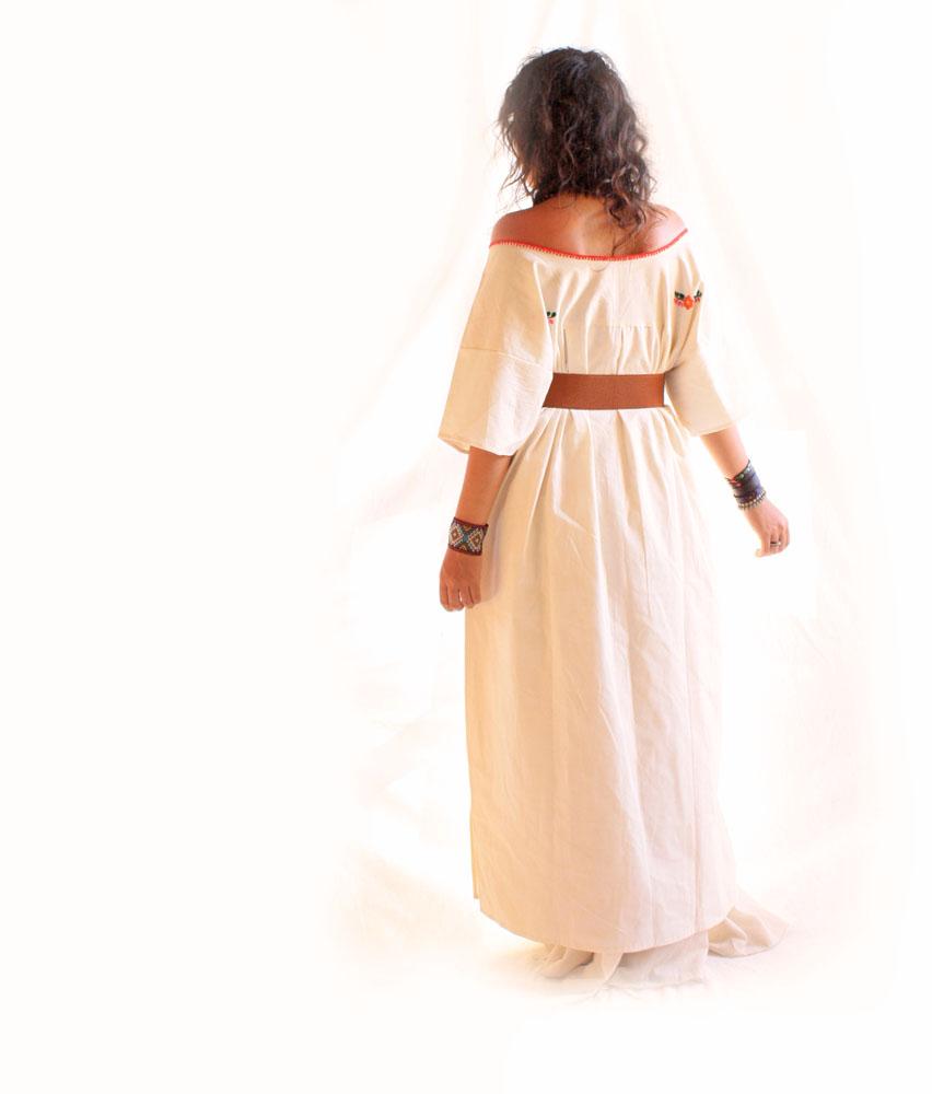 Handmade Mexican Dress from Aida Coronado Mexican embroidered Maxi dress - Aida Coronado store A heart in every piece Handmade Mexican Dress from Aida Coronado Mexican embroidered Maxi dress - Aida Coronado store A heart in every piece