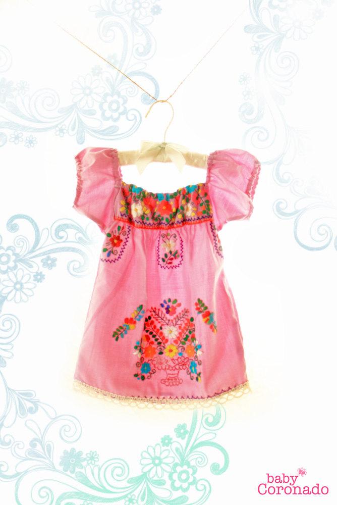 baby girl mexican embroidered dress
