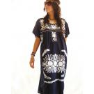 Mexican embroidered dress Deep Moon