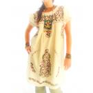Garden embroidered Mexican dress