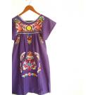The Little Mexican Purplish Dress mini tunic stylish dress